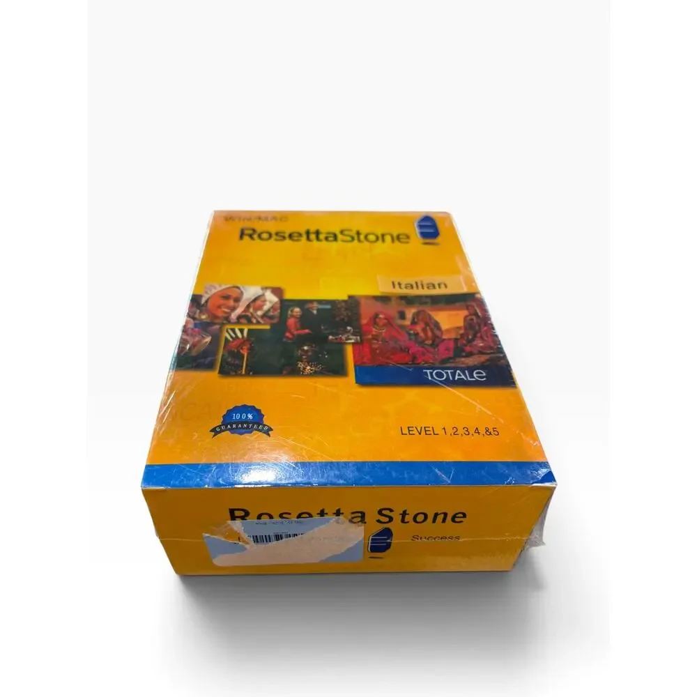 NEW Rosetta Stone Italian TOTALe Levels 1-5 Box Set Windows Mac Sealed V4